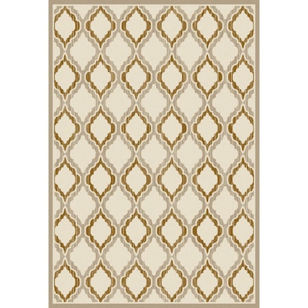 Art Carpet 8 X 11 Ft. Milan Collection Hopscotch Woven Area Rug, Light Beige 24521